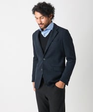 MNDAA01590 MICHEL KLEIN HOMME(ミッシェルクラン オム) ジャージコンバーチブルジャケット ネイビー