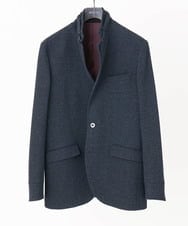 MNDAA01590 MICHEL KLEIN HOMME(ミッシェルクラン オム) ジャージコンバーチブルジャケット ネイビー