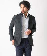 MNDAA01590 MICHEL KLEIN HOMME(ミッシェルクラン オム) ジャージコンバーチブルジャケット ブラック