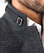 MNDAA01590 MICHEL KLEIN HOMME(ミッシェルクラン オム) ジャージコンバーチブルジャケット ブラック