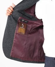 MNDAA01590 MICHEL KLEIN HOMME(ミッシェルクラン オム) ジャージコンバーチブルジャケット ブラック