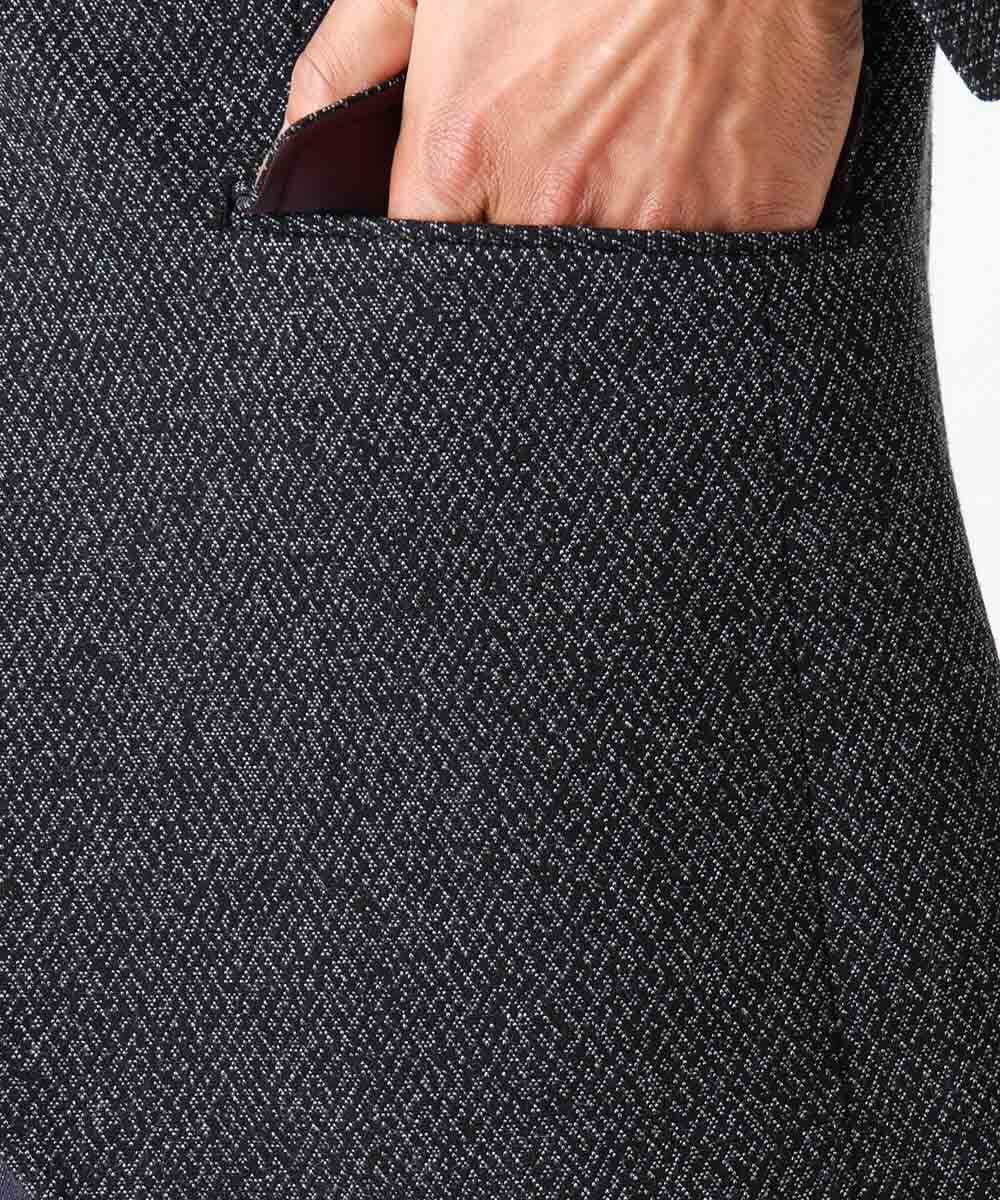 MNDAA01590 MICHEL KLEIN HOMME(ミッシェルクラン オム) ジャージコンバーチブルジャケット ブラック