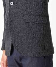 MNDAA01590 MICHEL KLEIN HOMME(ミッシェルクラン オム) ジャージコンバーチブルジャケット ブラック
