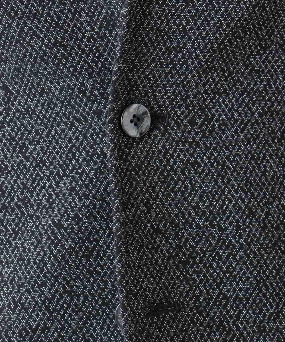 MNDAA01590 MICHEL KLEIN HOMME(ミッシェルクラン オム) ジャージコンバーチブルジャケット ブラック