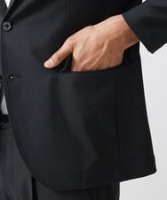MNDAA50450 MICHEL KLEIN HOMME(ミッシェルクラン オム) 総柄テーラードジャケット セットアップ ブラック