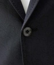 MNDAA50450 MICHEL KLEIN HOMME(ミッシェルクラン オム) 総柄テーラードジャケット セットアップ ブラック
