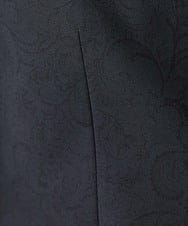 MNDAA50450 MICHEL KLEIN HOMME(ミッシェルクラン オム) 総柄テーラードジャケット セットアップ ブラック