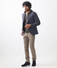 MNDAA55430 MICHEL KLEIN HOMME(ミッシェルクラン オム) ウール調ストレッチテーラードジャケット セットアップ ネイビー
