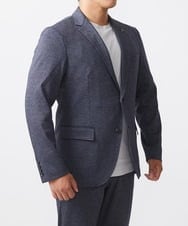 MNDAA56430 MICHEL KLEIN HOMME(ミッシェルクラン オム) 【2024年モデル】BODY MAKEウール調ストレッチテーラードジャケット セットアップ ネイビー