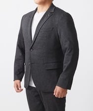 MNDAA56430 MICHEL KLEIN HOMME(ミッシェルクラン オム) 【2024年モデル】BODY MAKEウール調ストレッチテーラードジャケット セットアップ ダークグレー