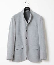 MNDAA57530 MICHEL KLEIN HOMME(ミッシェルクラン オム) スタンドカラーストレッチジャケット セットアップ グレー