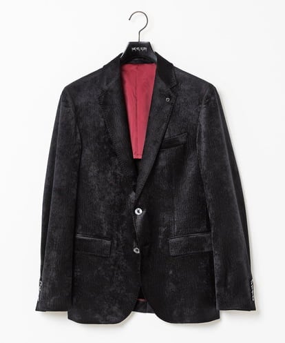 MNDAA58490 MICHEL KLEIN HOMME ベロアストレッチテーラードジャケット