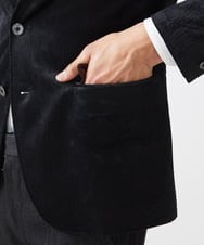MNDAA58490 MICHEL KLEIN HOMME(ミッシェルクラン オム) ベロアストレッチテーラードジャケット ブラック