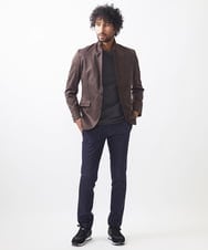 MNDAA59450 MICHEL KLEIN HOMME(ミッシェルクラン オム) スエードコンバーチブルジャケット ブラウン