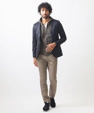 MNDAA59450 MICHEL KLEIN HOMME(ミッシェルクラン オム) スエードコンバーチブルジャケット ブラック