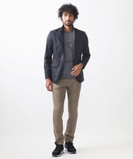 MNDAA59450 MICHEL KLEIN HOMME(ミッシェルクラン オム) スエードコンバーチブルジャケット ブラック