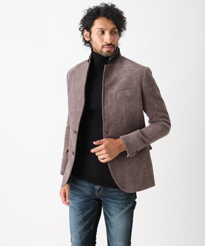 MNDAC54540 MICHEL KLEIN HOMME スエード調コンバーチブルジャケット