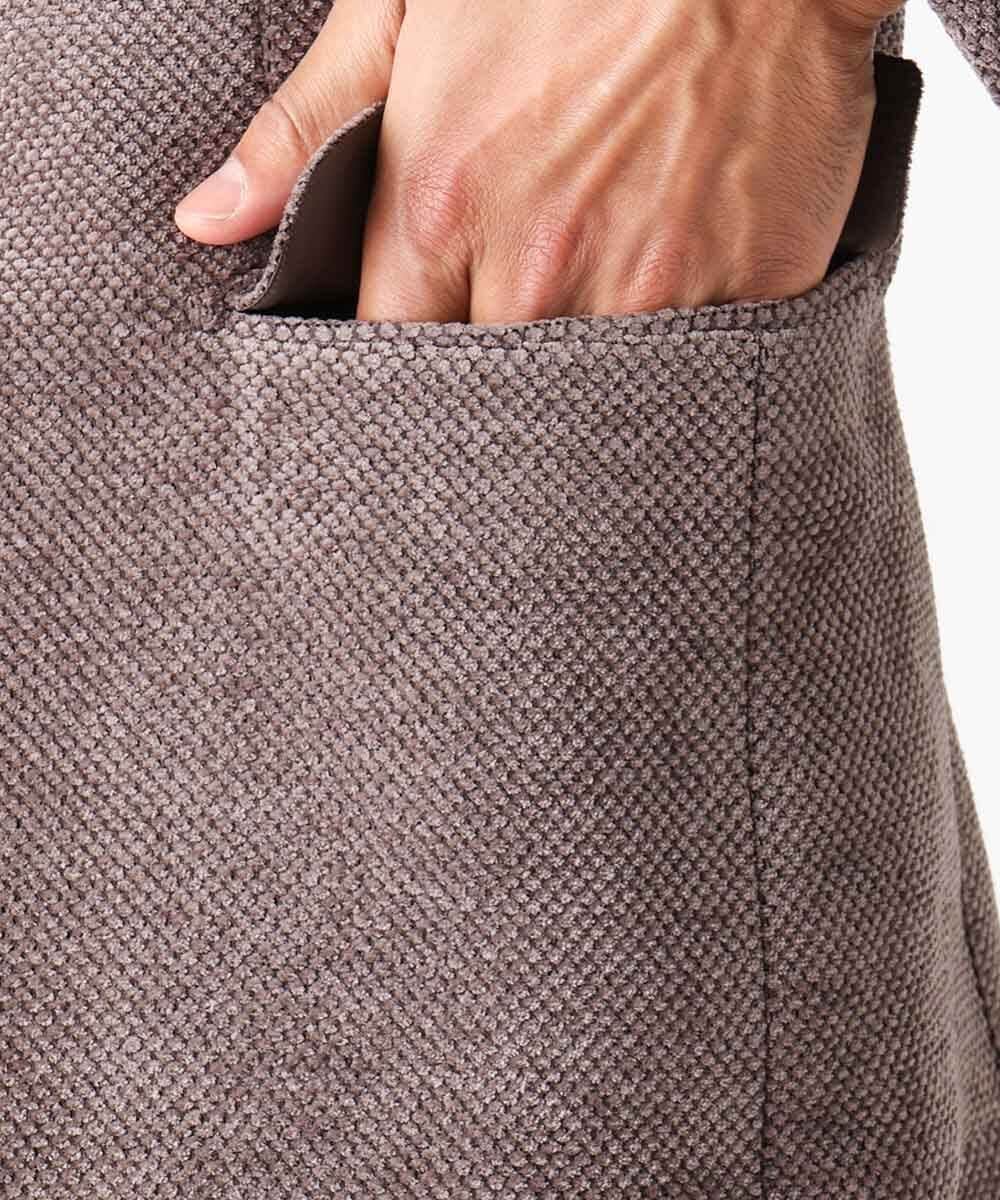 MNDAC54540 MICHEL KLEIN HOMME(ミッシェルクラン オム) スエード調コンバーチブルジャケット ベージュ