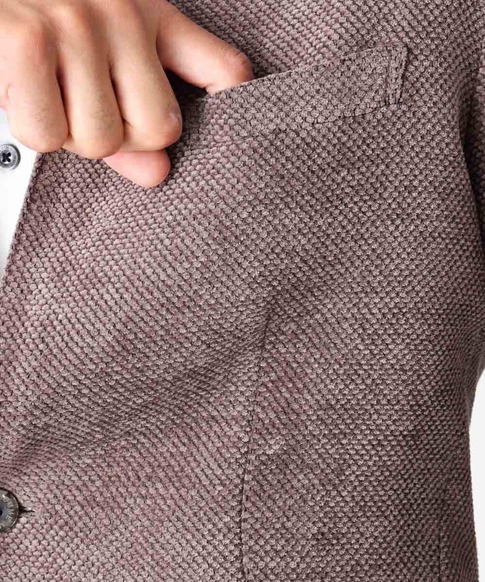 MNDAC54540 MICHEL KLEIN HOMME(ミッシェルクラン オム) スエード調コンバーチブルジャケット ベージュ