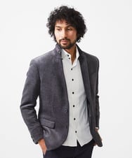 MNDAC54540 MICHEL KLEIN HOMME(ミッシェルクラン オム) スエード調コンバーチブルジャケット グレー