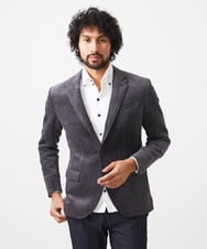 MNDAC54540 MICHEL KLEIN HOMME(ミッシェルクラン オム) スエード調コンバーチブルジャケット グレー