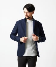 MNDAD01490 MICHEL KLEIN HOMME(ミッシェルクラン オム) ウールコンバーチブルジャケット ネイビー