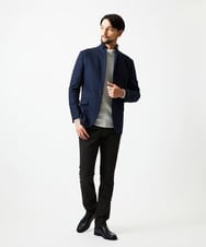 MNDAD01490 MICHEL KLEIN HOMME(ミッシェルクラン オム) ウールコンバーチブルジャケット ネイビー