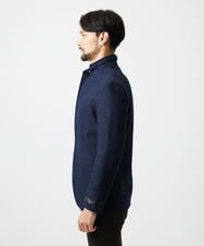 MNDAD01490 MICHEL KLEIN HOMME(ミッシェルクラン オム) ウールコンバーチブルジャケット ネイビー