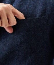 MNDAD01490 MICHEL KLEIN HOMME(ミッシェルクラン オム) ウールコンバーチブルジャケット ネイビー