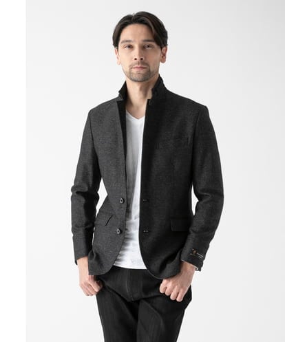 MNDAD01490 MICHEL KLEIN HOMME ウールコンバーチブルジャケット