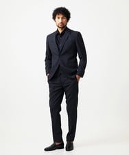 MNDAD06690 MICHEL KLEIN HOMME(ミッシェルクラン オム) 【セットアップ】チェック柄テーラードジャケット ブラック