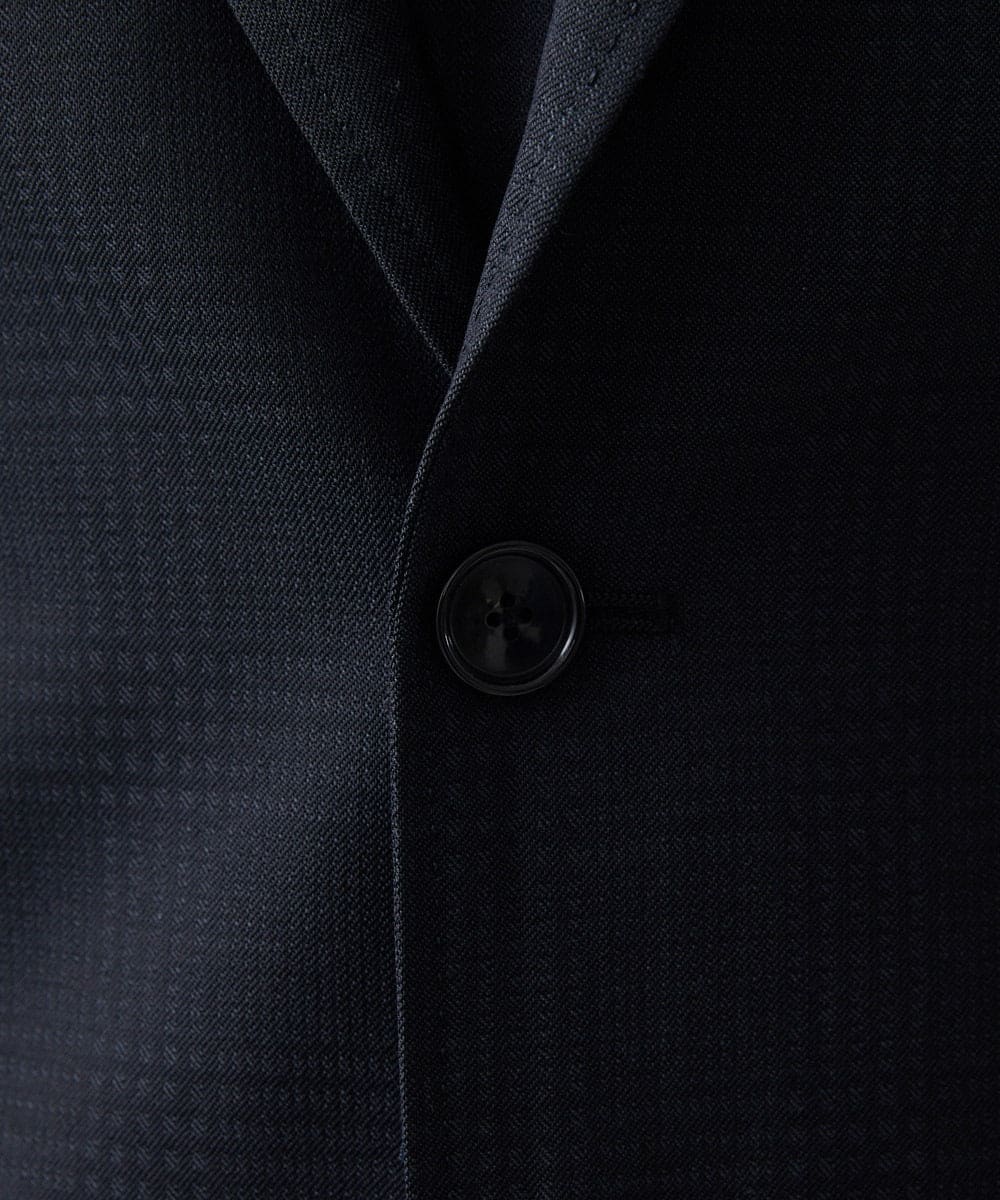 MNDAD06690 MICHEL KLEIN HOMME(ミッシェルクラン オム) 【セットアップ】チェック柄テーラードジャケット ブラック