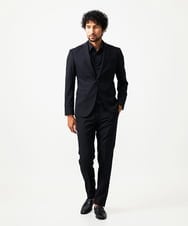 MNDAD07690 MICHEL KLEIN HOMME(ミッシェルクラン オム) 【セットアップ】小紋柄テーラードジャケット ブラック