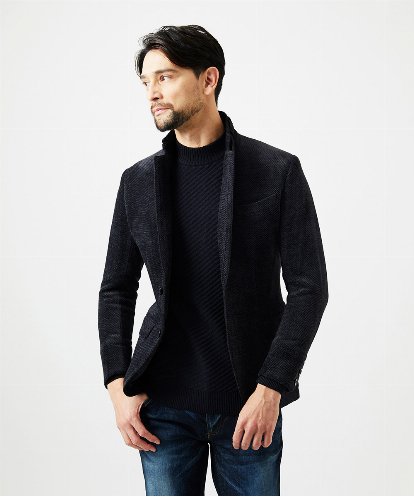 MNDAD54540 MICHEL KLEIN HOMME ウルトラモールコンバーチブルジャケット