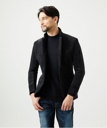 MNDAD54540 MICHEL KLEIN HOMME ウルトラモールコンバーチブルジャケット