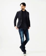 MNDAD54540 MICHEL KLEIN HOMME(ミッシェルクラン オム) ウルトラモールコンバーチブルジャケット ブラック