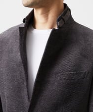 MNDAD54540 MICHEL KLEIN HOMME(ミッシェルクラン オム) ウルトラモールコンバーチブルジャケット ブラック