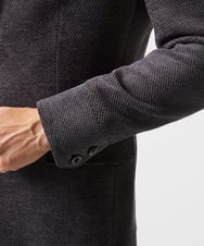 MNDAD54540 MICHEL KLEIN HOMME(ミッシェルクラン オム) ウルトラモールコンバーチブルジャケット ブラック