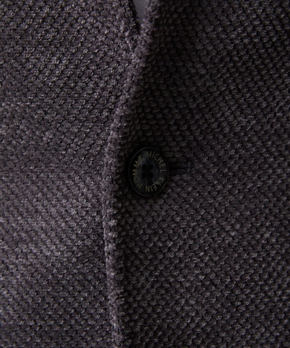 MNDAD54540 MICHEL KLEIN HOMME(ミッシェルクラン オム) ウルトラモールコンバーチブルジャケット ブラック