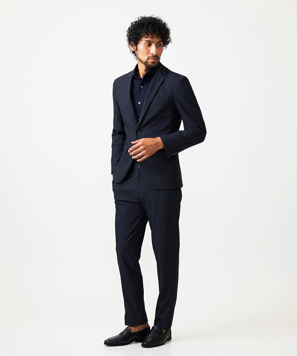 MNDAF03400 MICHEL KLEIN HOMME(ミッシェルクラン オム) 【セットアップ】ストレッチテーラードジャケット ネイビー