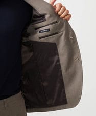 MNDAF53450 MICHEL KLEIN HOMME(ミッシェルクラン オム) 【セットアップ】ピンヘッド柄テーラードジャケット ブラウン