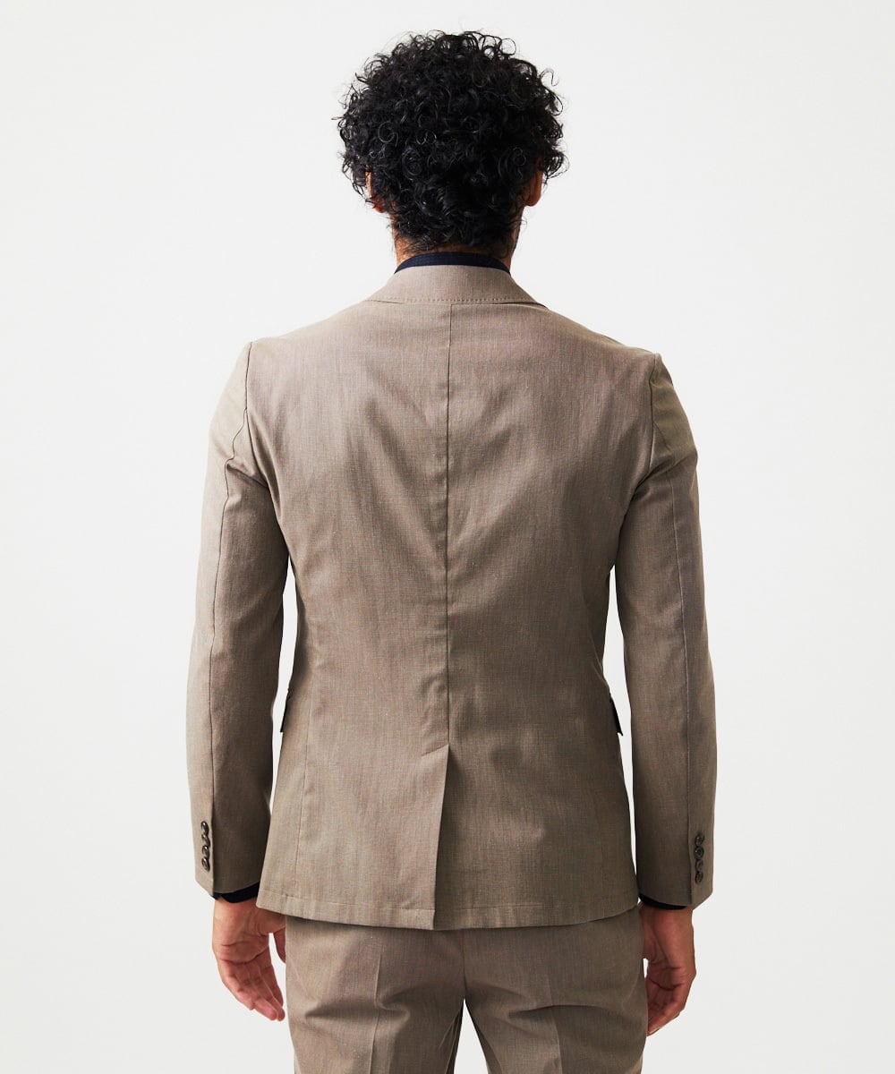MNDAF53450 MICHEL KLEIN HOMME(ミッシェルクラン オム) 【セットアップ】ピンヘッド柄テーラードジャケット ブラウン