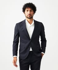 MNDAF53450 MICHEL KLEIN HOMME(ミッシェルクラン オム) 【セットアップ】ピンヘッド柄テーラードジャケット ブラック