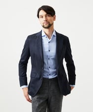 MNDAF59450 MICHEL KLEIN HOMME(ミッシェルクラン オム) スエードコンバーチブルジャケット ネイビー