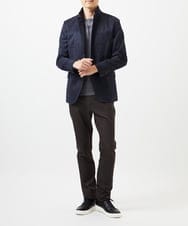 MNDAF59450 MICHEL KLEIN HOMME(ミッシェルクラン オム) スエードコンバーチブルジャケット ネイビー