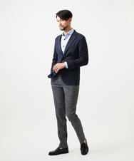 MNDAF59450 MICHEL KLEIN HOMME(ミッシェルクラン オム) スエードコンバーチブルジャケット ネイビー