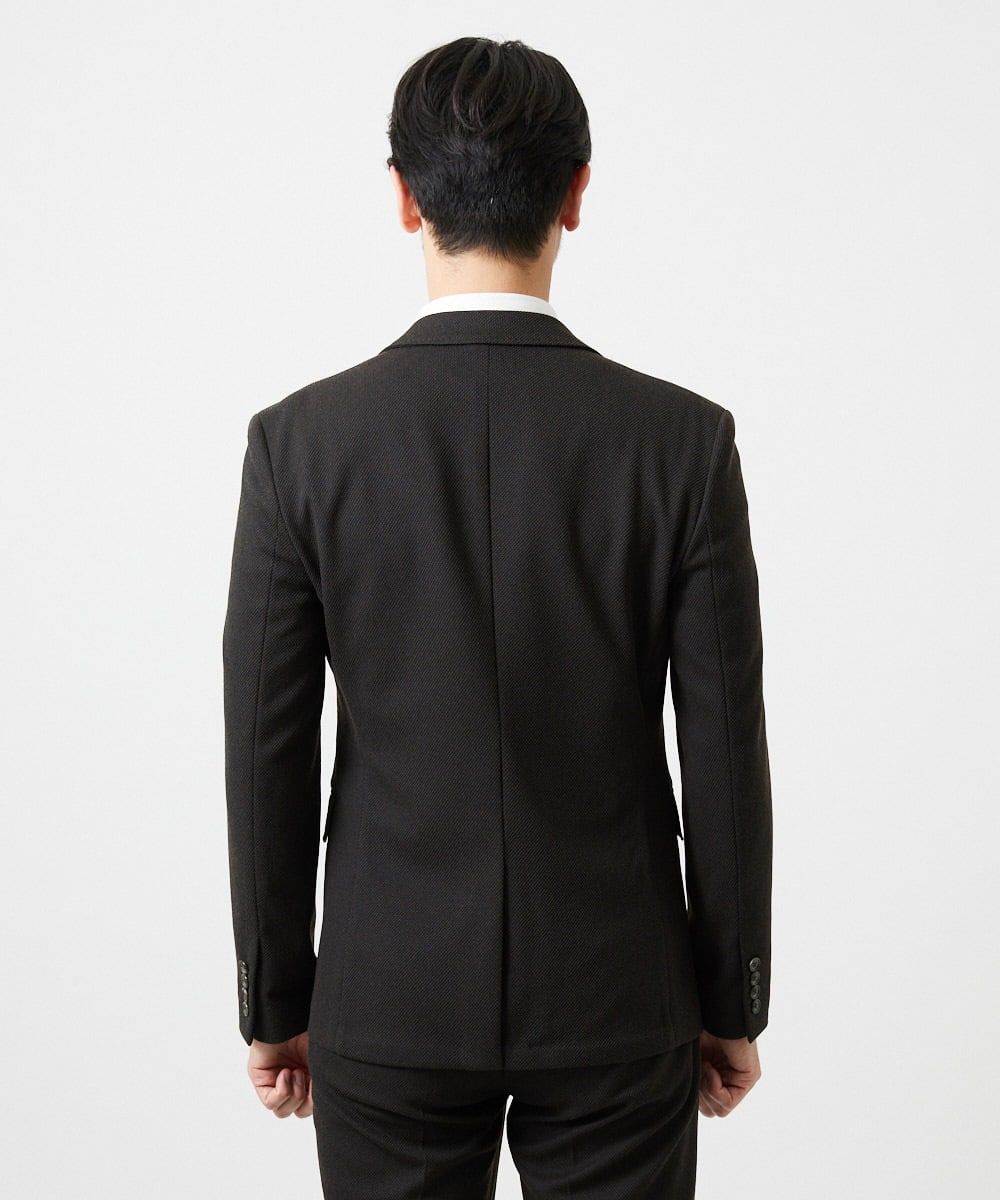 MNDAG02430 MICHEL KLEIN HOMME(ミッシェルクラン オム) 【セットアップ】ハイブリッドジャージテーラードジャケット ブラウン