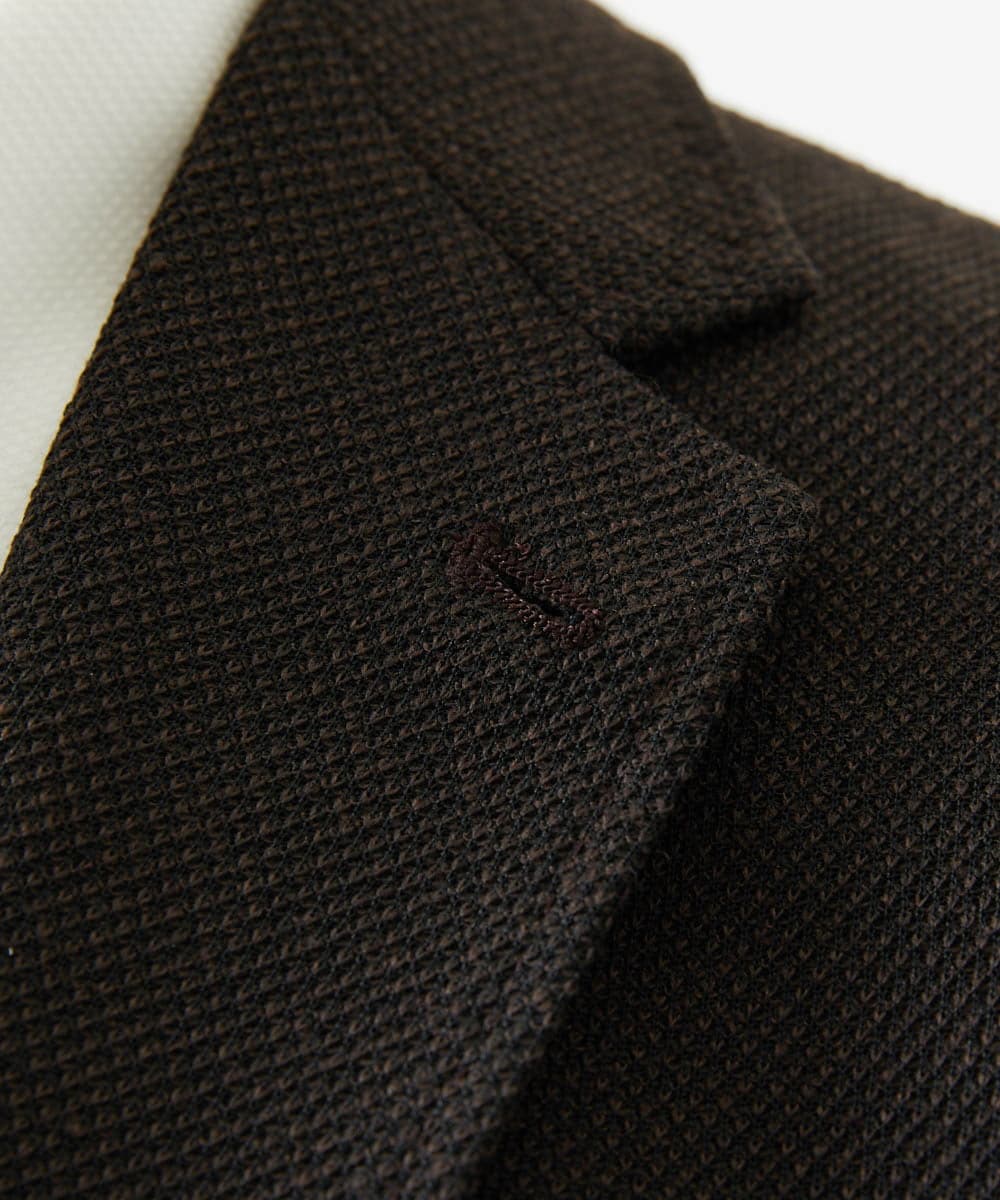 MNDAG02430 MICHEL KLEIN HOMME(ミッシェルクラン オム) 【セットアップ】ハイブリッドジャージテーラードジャケット ブラウン