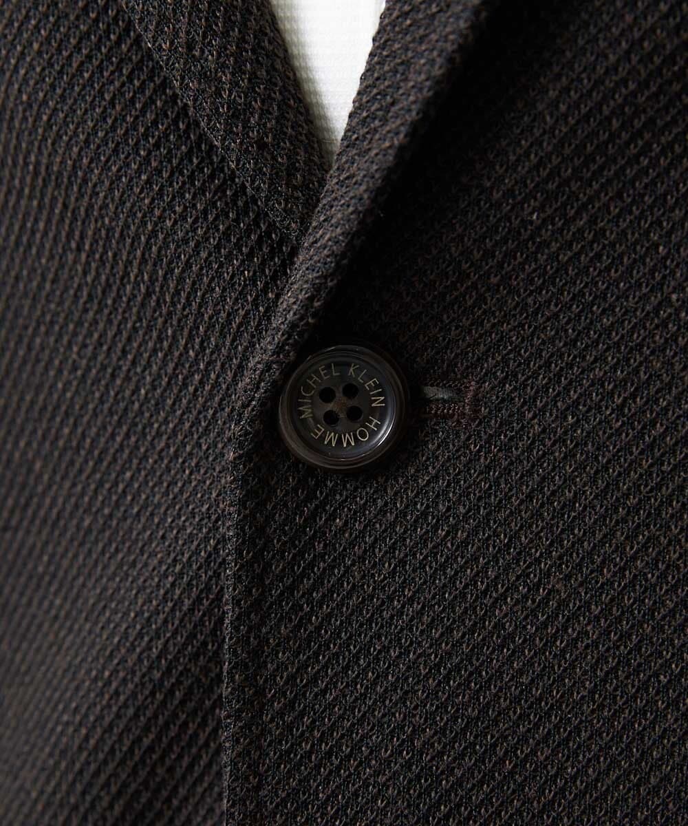MNDAG02430 MICHEL KLEIN HOMME(ミッシェルクラン オム) 【セットアップ】ハイブリッドジャージテーラードジャケット ブラウン