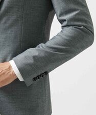MNDAG03430 MICHEL KLEIN HOMME(ミッシェルクラン オム) 【セットアップ】オックスストレッチテーラードジャケット グレー
